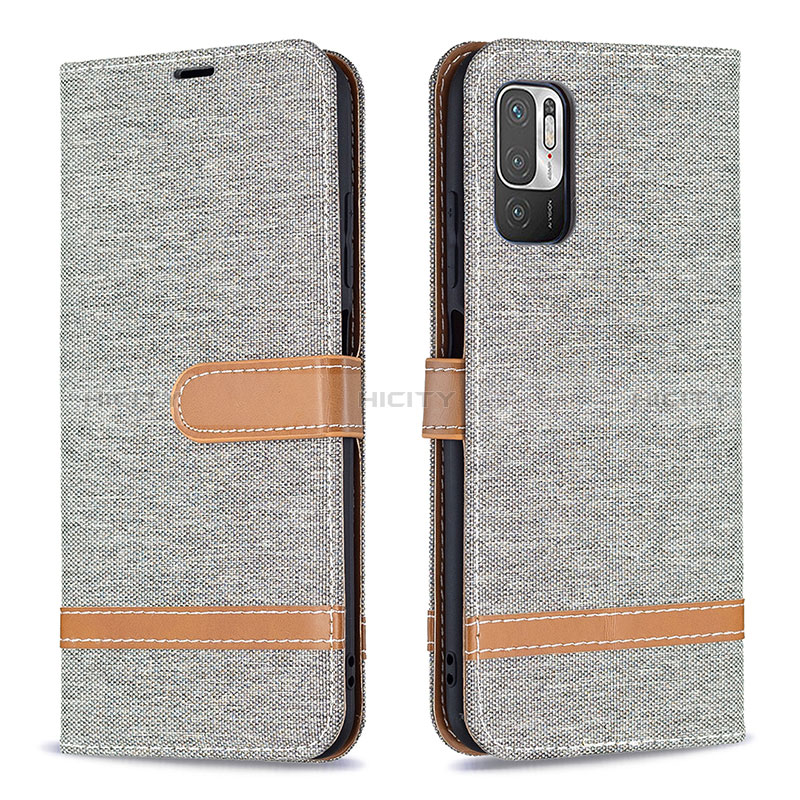 Custodia Portafoglio In Pelle Cover con Supporto B16F per Xiaomi Redmi Note 11 SE 5G Grigio