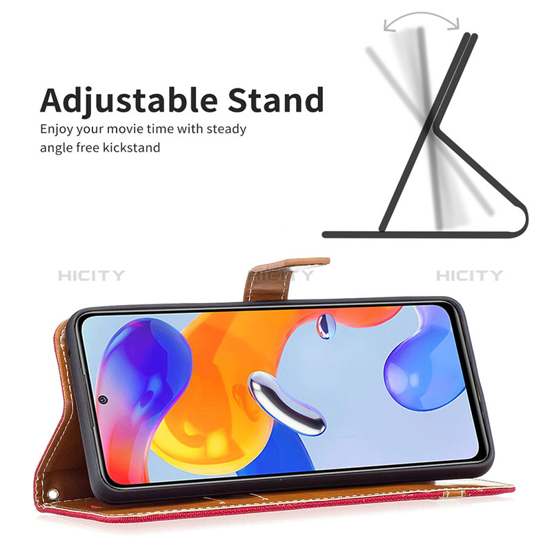 Custodia Portafoglio In Pelle Cover con Supporto B16F per Xiaomi Redmi Note 12 Pro 4G