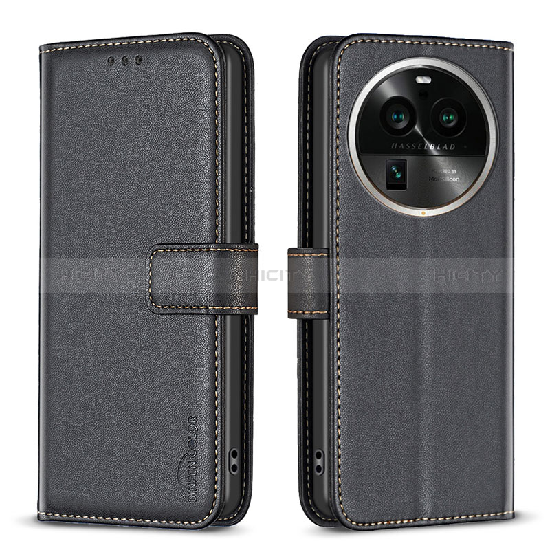 Custodia Portafoglio In Pelle Cover con Supporto B17F per Oppo Find X6 Pro 5G