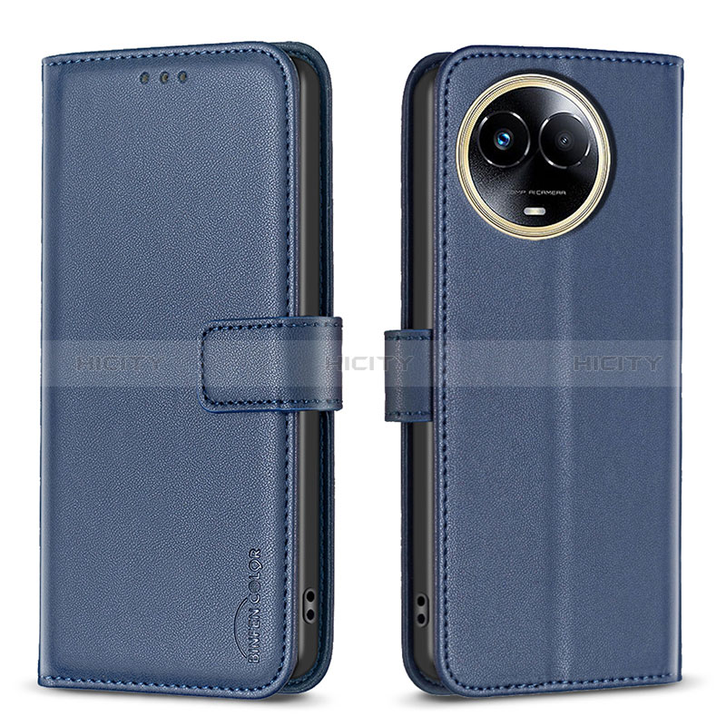 Custodia Portafoglio In Pelle Cover con Supporto B17F per Realme V50 5G Blu