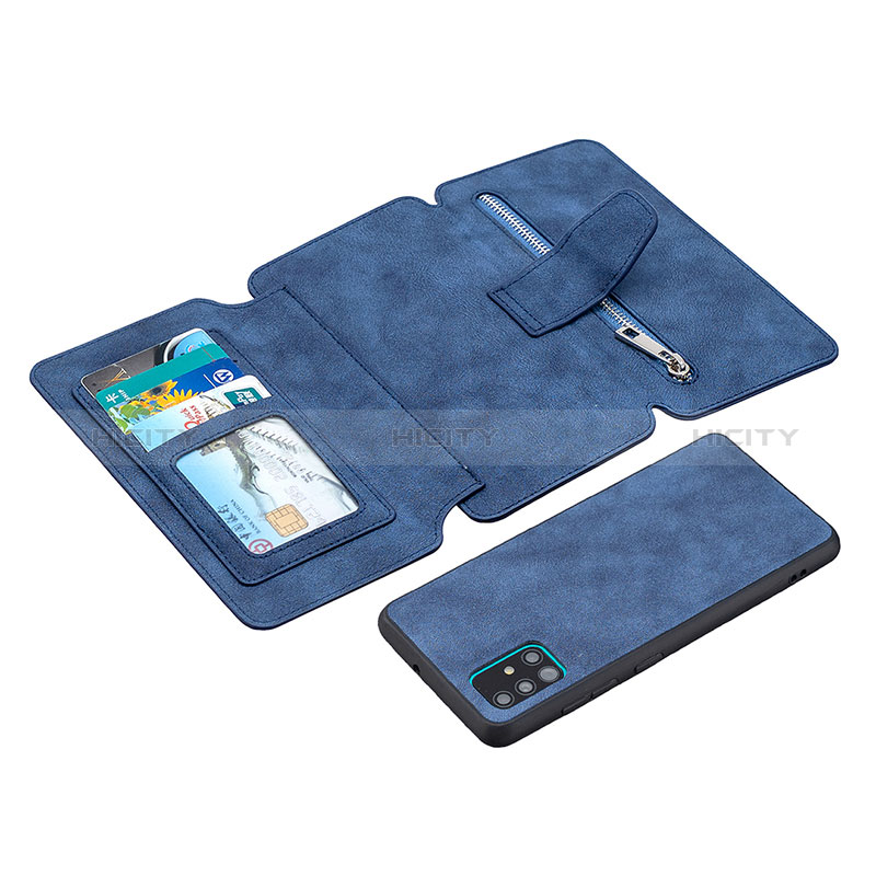 Custodia Portafoglio In Pelle Cover con Supporto B18F per Samsung Galaxy A51 4G