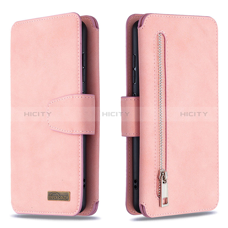 Custodia Portafoglio In Pelle Cover con Supporto B18F per Samsung Galaxy A51 5G Oro Rosa