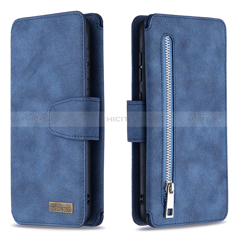 Custodia Portafoglio In Pelle Cover con Supporto B18F per Samsung Galaxy A70 Blu