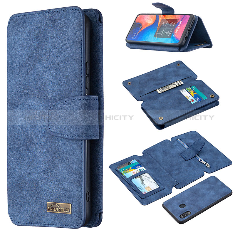 Custodia Portafoglio In Pelle Cover con Supporto B18F per Samsung Galaxy M10S