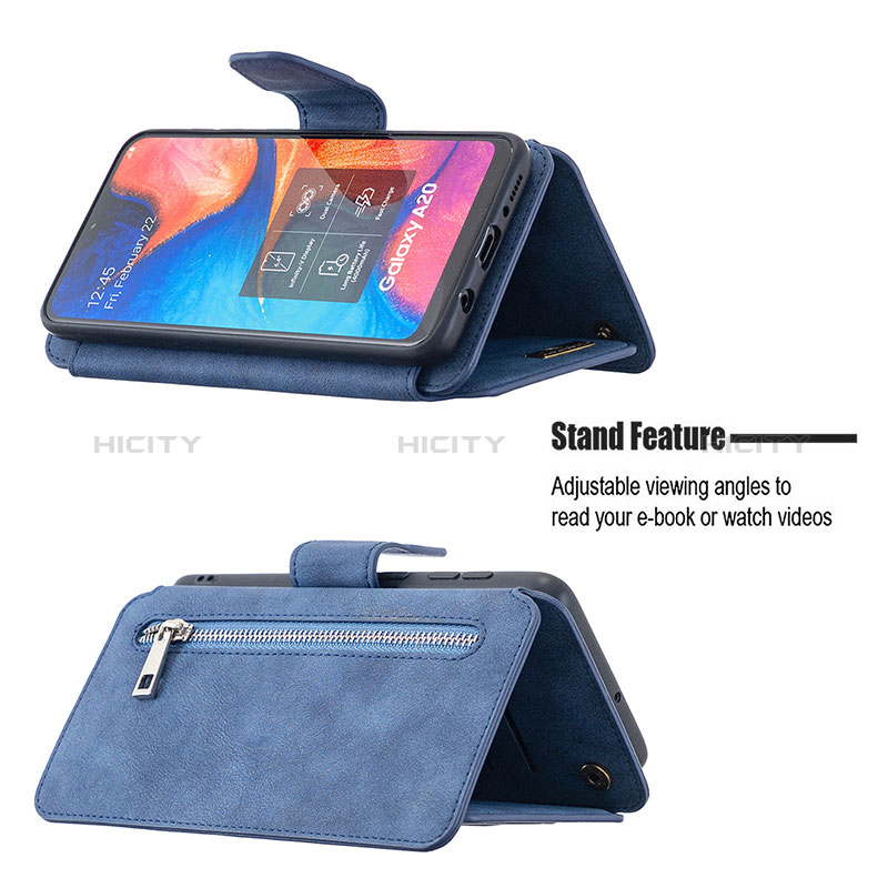 Custodia Portafoglio In Pelle Cover con Supporto B18F per Samsung Galaxy M10S