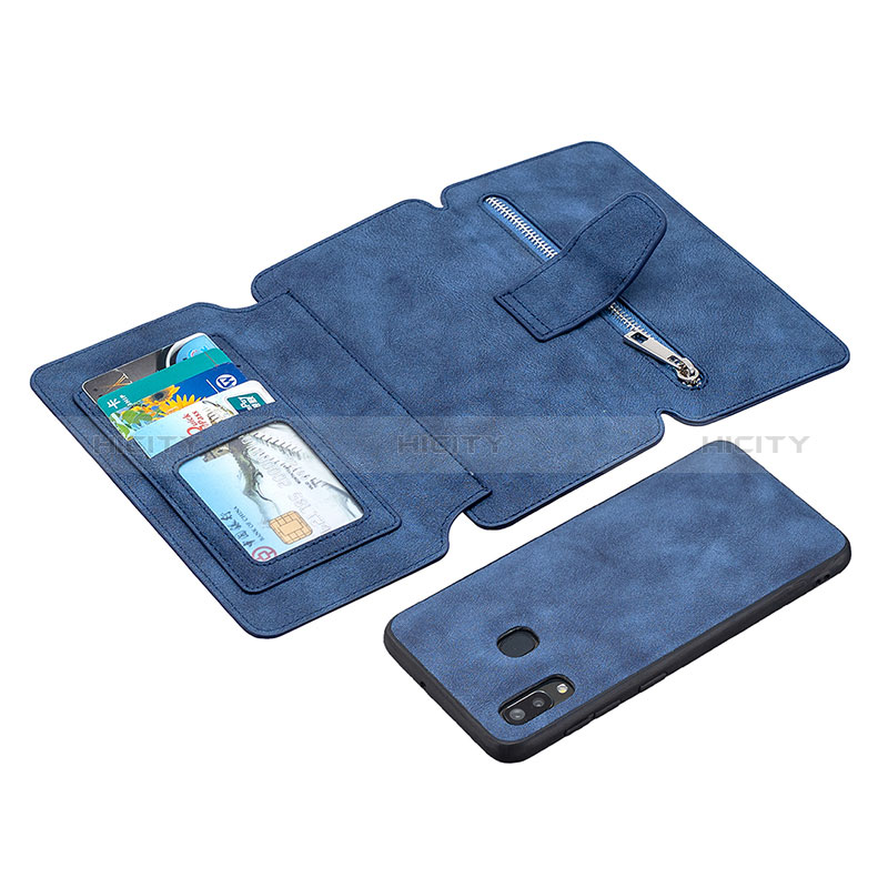 Custodia Portafoglio In Pelle Cover con Supporto B18F per Samsung Galaxy M10S