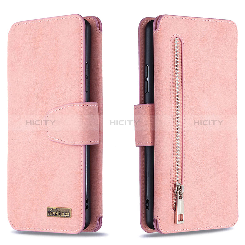Custodia Portafoglio In Pelle Cover con Supporto B18F per Samsung Galaxy M80S Oro Rosa