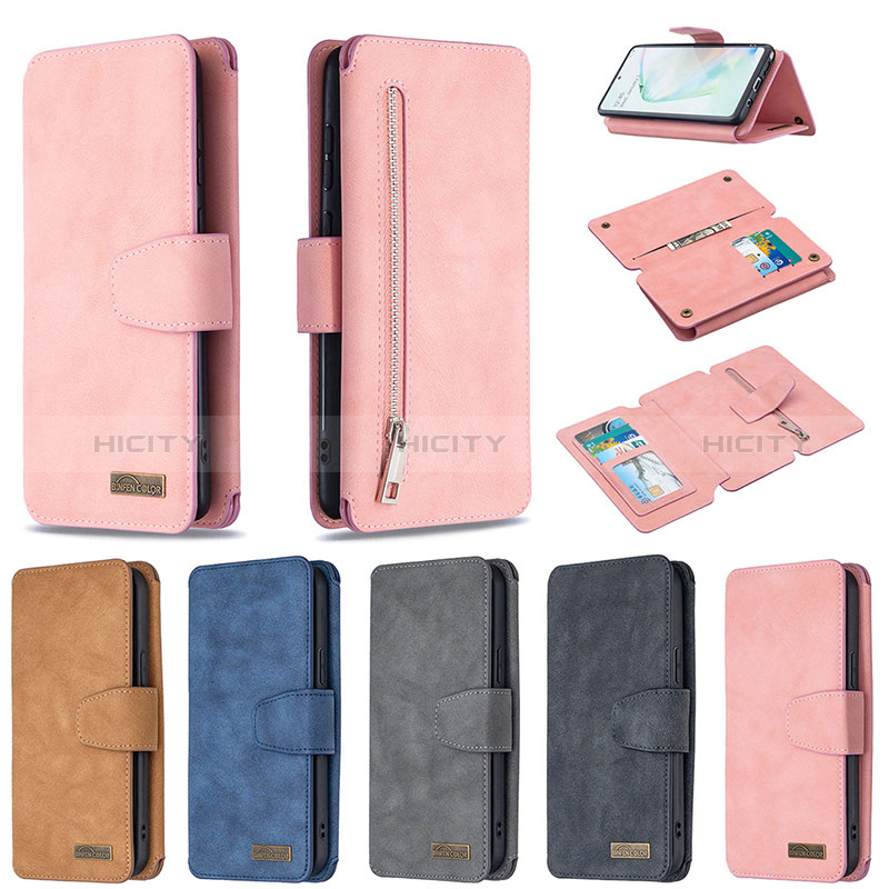 Custodia Portafoglio In Pelle Cover con Supporto B18F per Samsung Galaxy Note 10 Lite