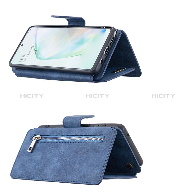 Custodia Portafoglio In Pelle Cover con Supporto B18F per Samsung Galaxy Note 10 Lite