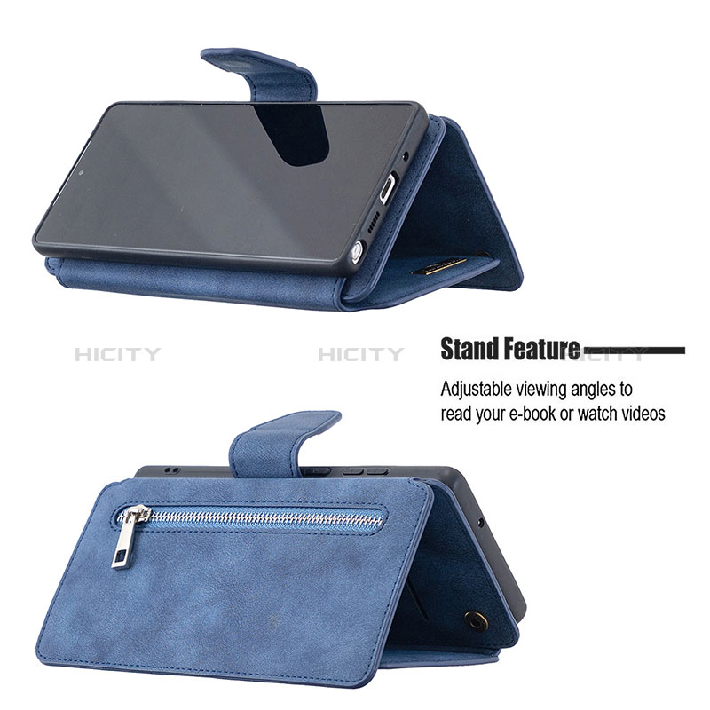 Custodia Portafoglio In Pelle Cover con Supporto B18F per Samsung Galaxy Note 20 5G