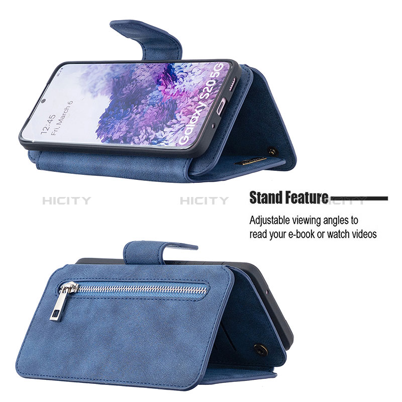 Custodia Portafoglio In Pelle Cover con Supporto B18F per Samsung Galaxy S20 5G