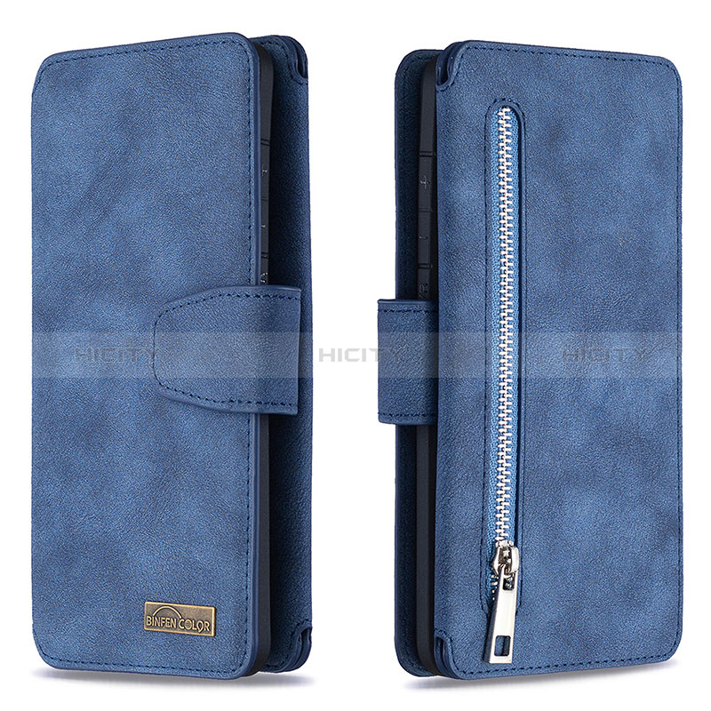 Custodia Portafoglio In Pelle Cover con Supporto B18F per Samsung Galaxy S20 Ultra 5G Blu