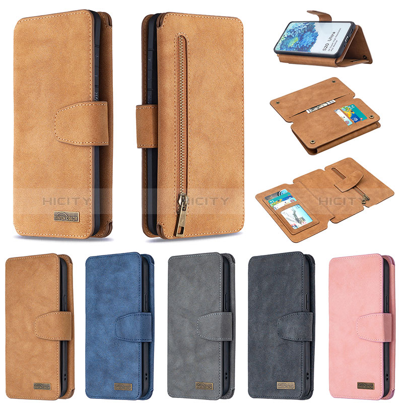 Custodia Portafoglio In Pelle Cover con Supporto B18F per Samsung Galaxy S20 Ultra