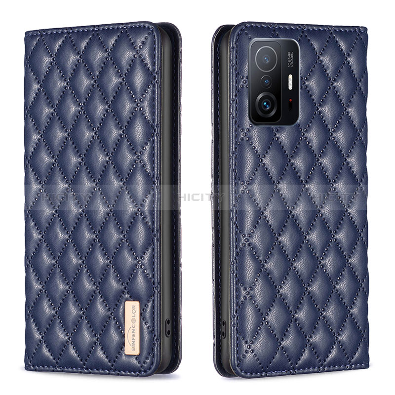 Custodia Portafoglio In Pelle Cover con Supporto B19F per Xiaomi Mi 11T Pro 5G Blu