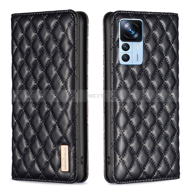 Custodia Portafoglio In Pelle Cover con Supporto B19F per Xiaomi Mi 12T 5G Nero