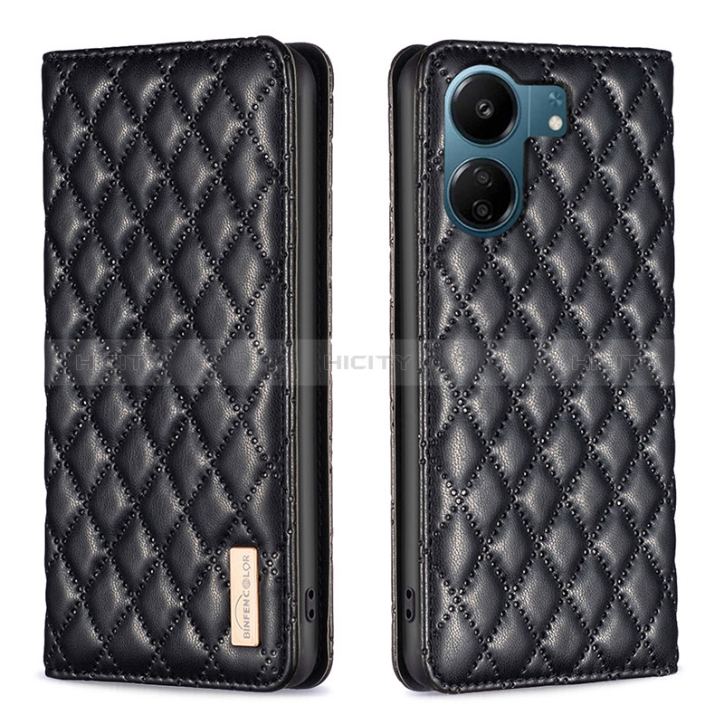 Custodia Portafoglio In Pelle Cover con Supporto B19F per Xiaomi Poco C65