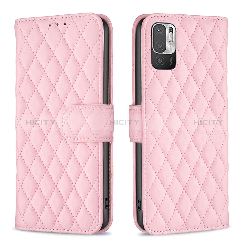 Custodia Portafoglio In Pelle Cover con Supporto B19F per Xiaomi POCO M3 Pro 5G Oro Rosa