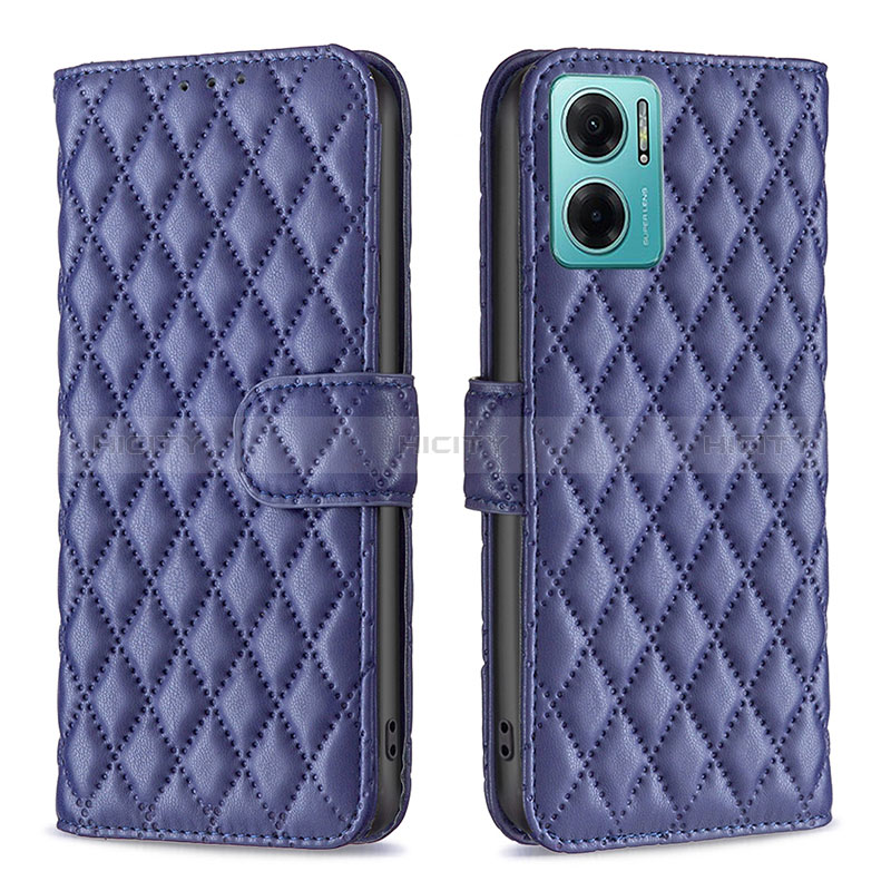 Custodia Portafoglio In Pelle Cover con Supporto B19F per Xiaomi Redmi 10 Prime Plus 5G Blu