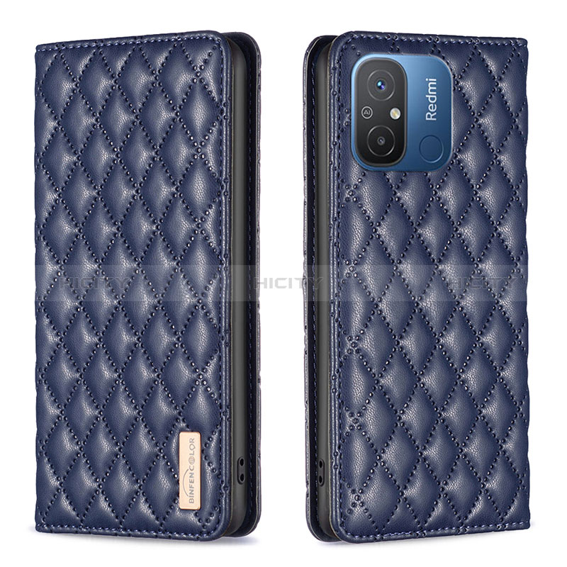 Custodia Portafoglio In Pelle Cover con Supporto B19F per Xiaomi Redmi 11A 4G Blu