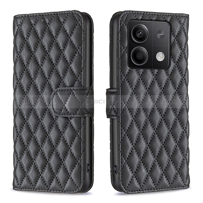 Custodia Portafoglio In Pelle Cover con Supporto B20F per Xiaomi Redmi Note 13 5G Nero