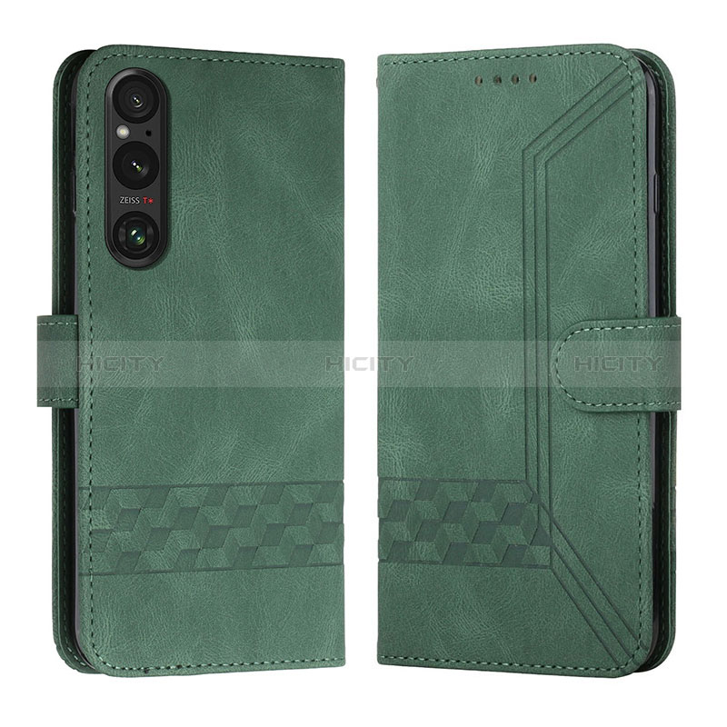 Custodia Portafoglio In Pelle Cover con Supporto B21F per Sony Xperia 1 V