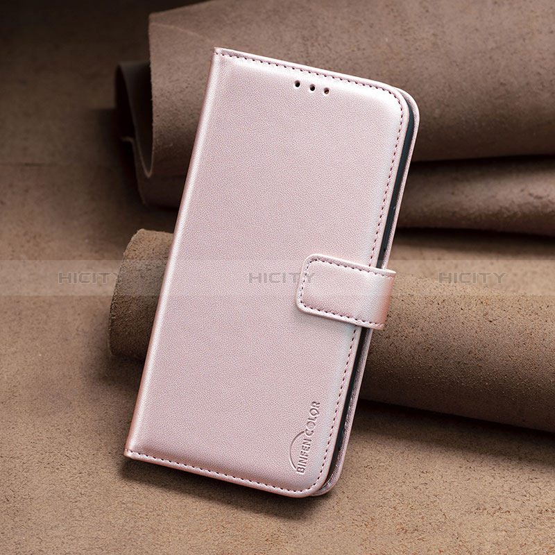 Custodia Portafoglio In Pelle Cover con Supporto B22F per Nokia G11 Oro Rosa