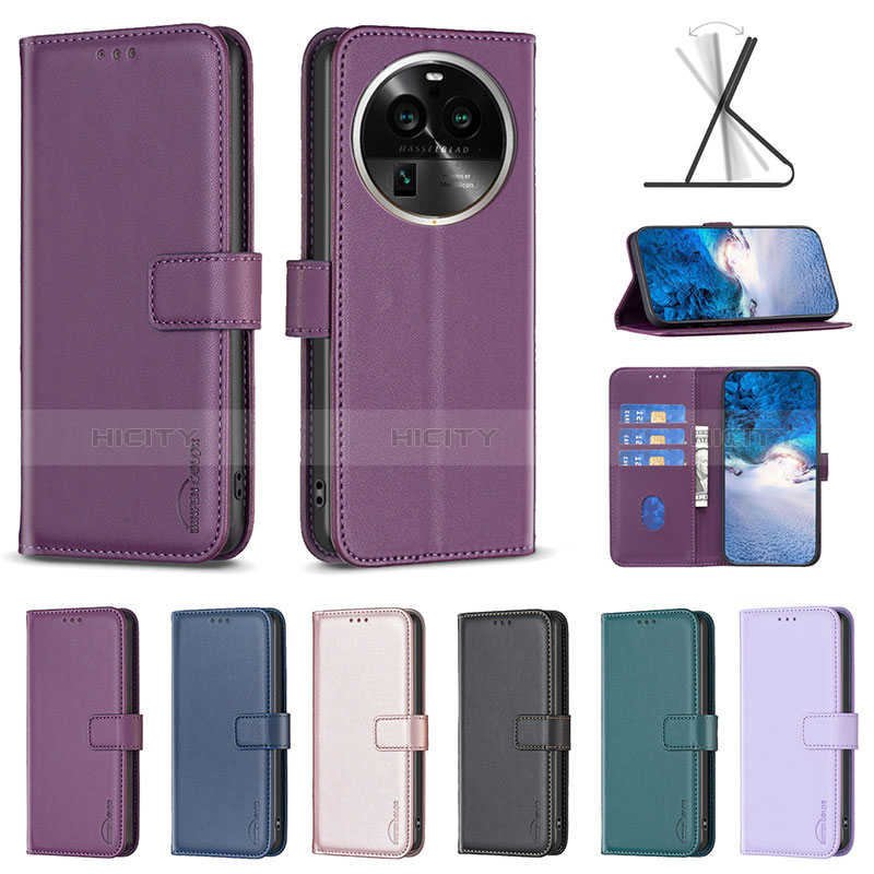 Custodia Portafoglio In Pelle Cover con Supporto B22F per Oppo Find X6 Pro 5G