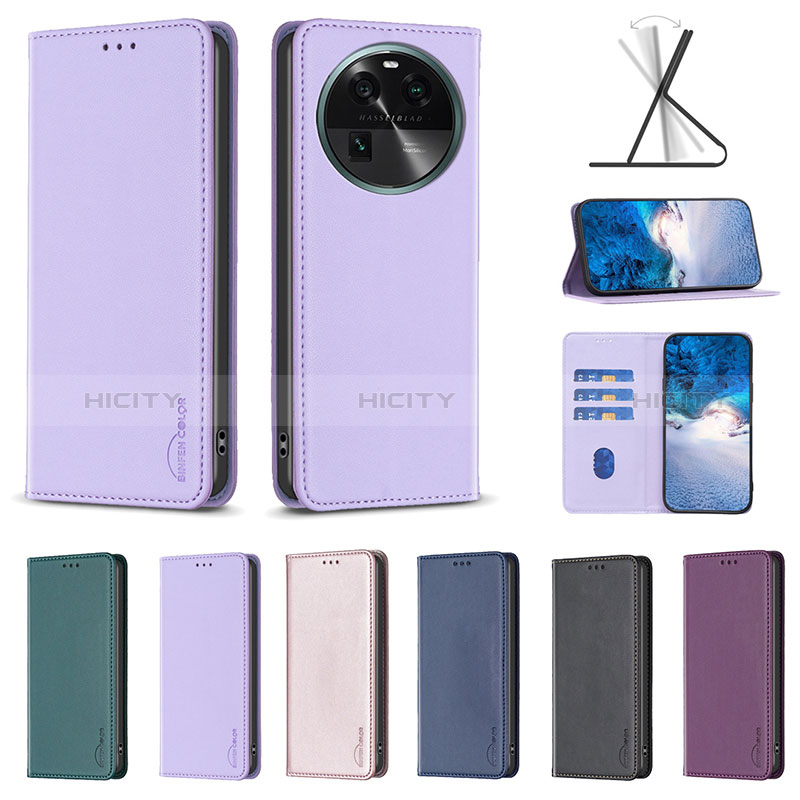 Custodia Portafoglio In Pelle Cover con Supporto B24F per Oppo Find X6 Pro 5G