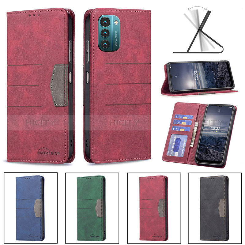 Custodia Portafoglio In Pelle Cover con Supporto B26F per Nokia G11