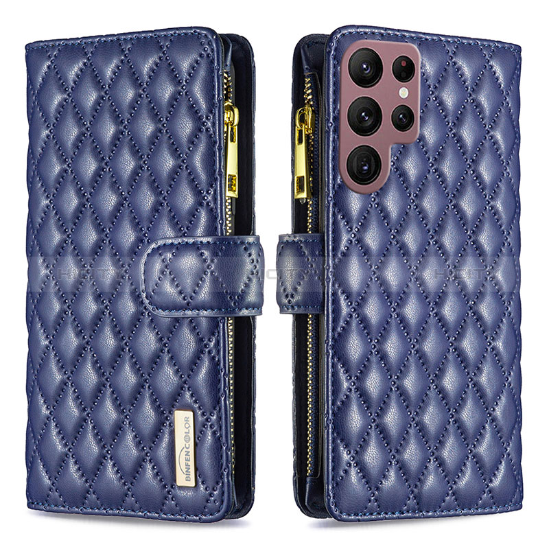 Custodia Portafoglio In Pelle Cover con Supporto BF1 per Samsung Galaxy S22 Ultra 5G