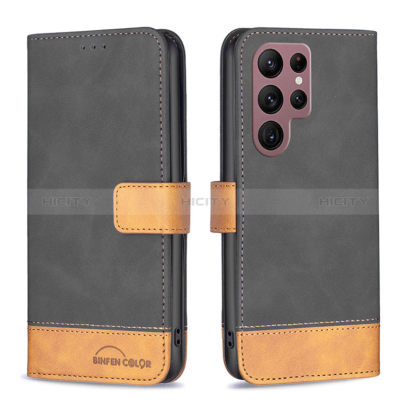 Custodia Portafoglio In Pelle Cover con Supporto BF1 per Samsung Galaxy S23 Ultra 5G