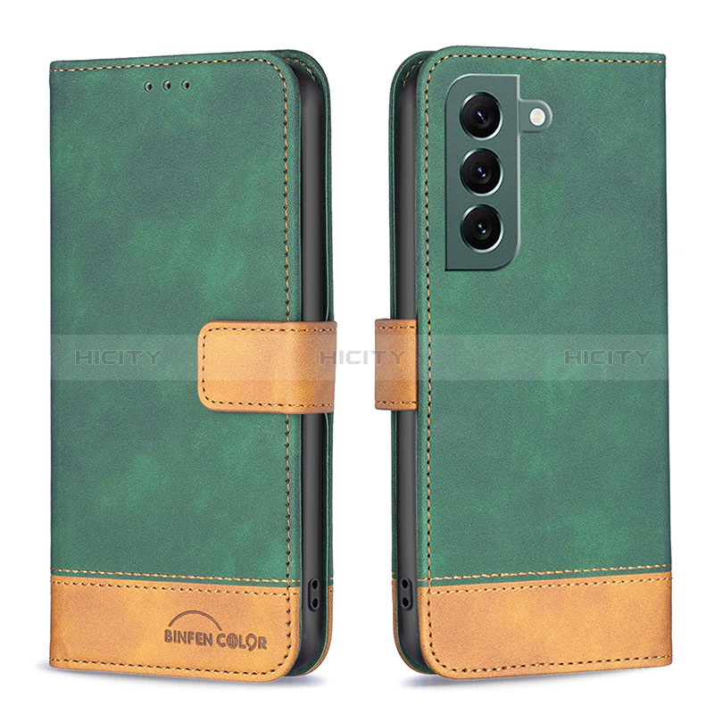 Custodia Portafoglio In Pelle Cover con Supporto BF2 per Samsung Galaxy S24 Plus 5G Verde