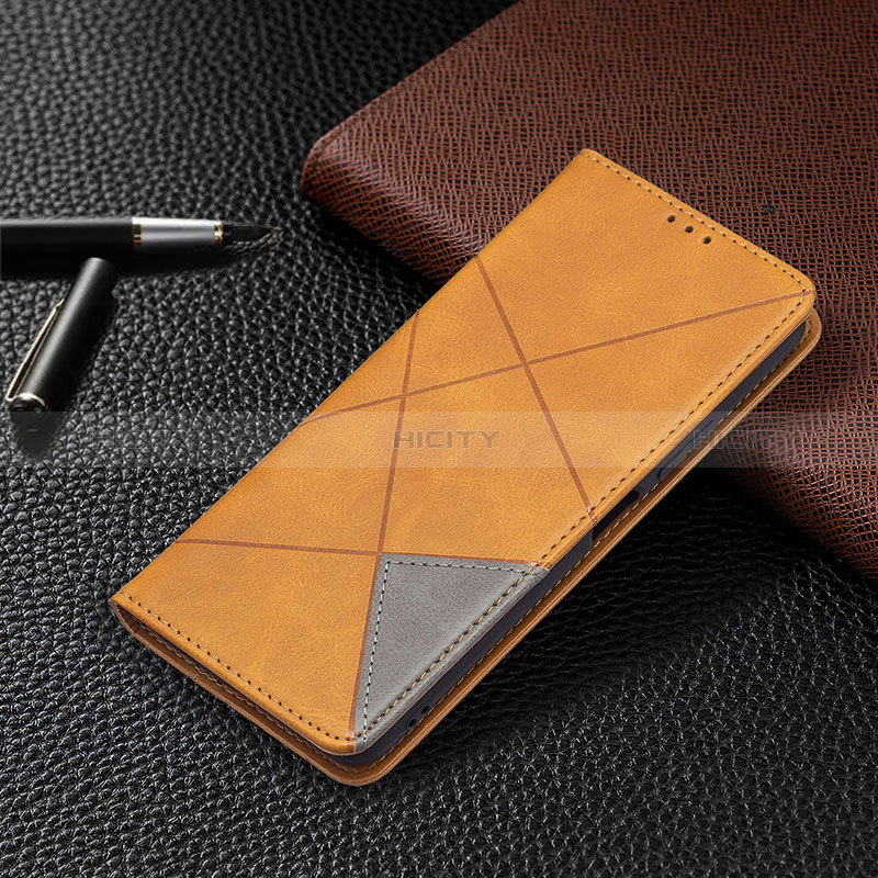 Custodia Portafoglio In Pelle Cover con Supporto BF5 per Xiaomi Redmi Note 10 Pro 4G Marrone Chiaro