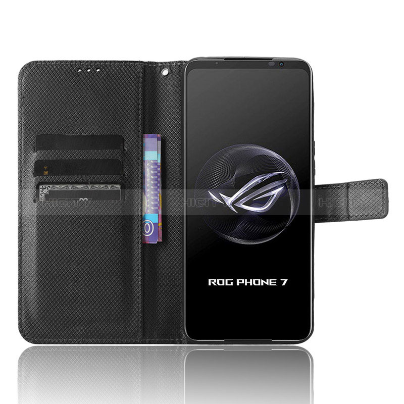 Custodia Portafoglio In Pelle Cover con Supporto BY1 per Asus ROG Phone 7 Pro