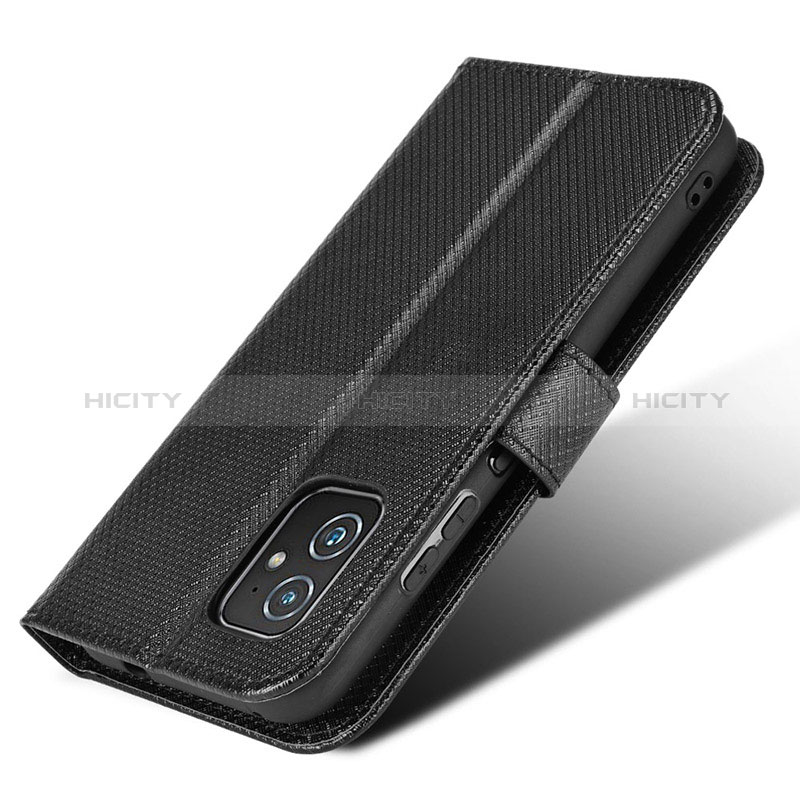 Custodia Portafoglio In Pelle Cover con Supporto BY1 per Asus ZenFone 8 Mini Nero