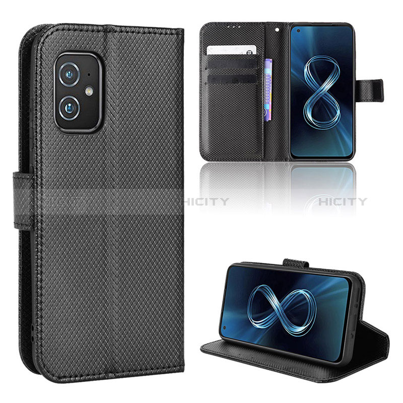 Custodia Portafoglio In Pelle Cover con Supporto BY1 per Asus Zenfone 8 ZS590KS