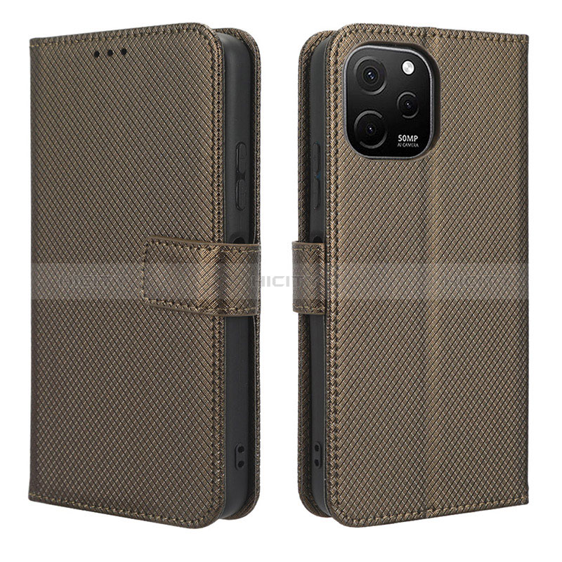 Custodia Portafoglio In Pelle Cover con Supporto BY1 per Huawei Enjoy 50z