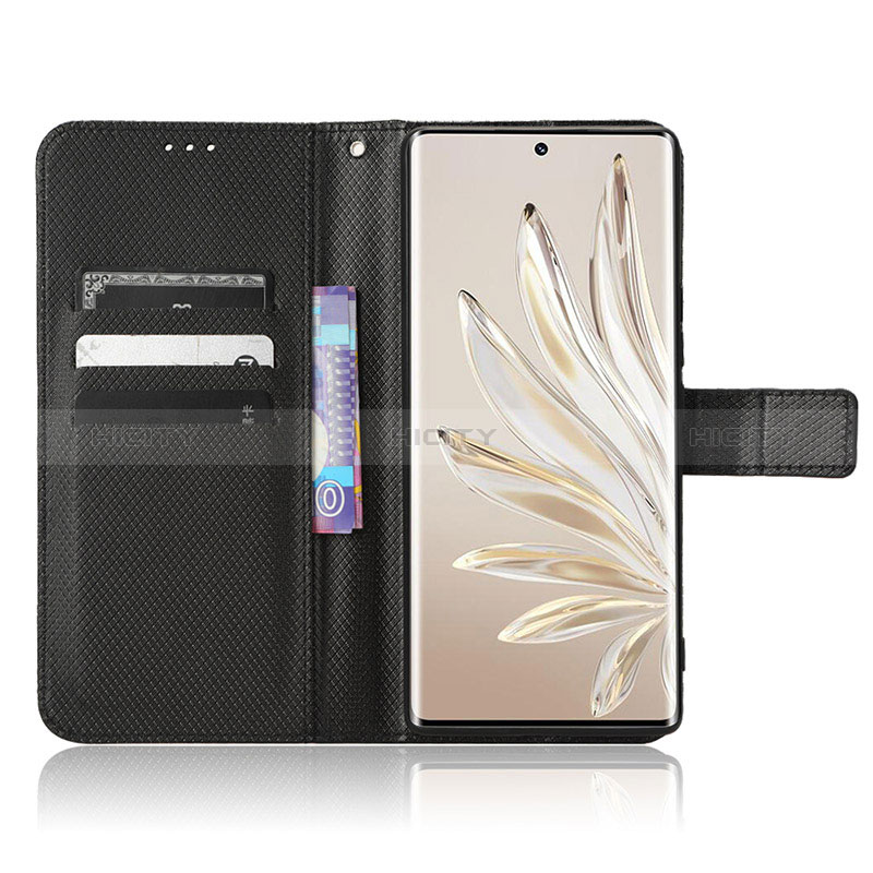 Custodia Portafoglio In Pelle Cover con Supporto BY1 per Huawei Honor 70 5G