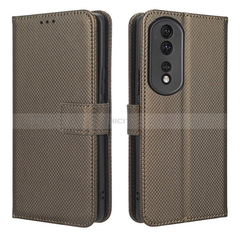 Custodia Portafoglio In Pelle Cover con Supporto BY1 per Huawei Honor 80 Pro Flat 5G