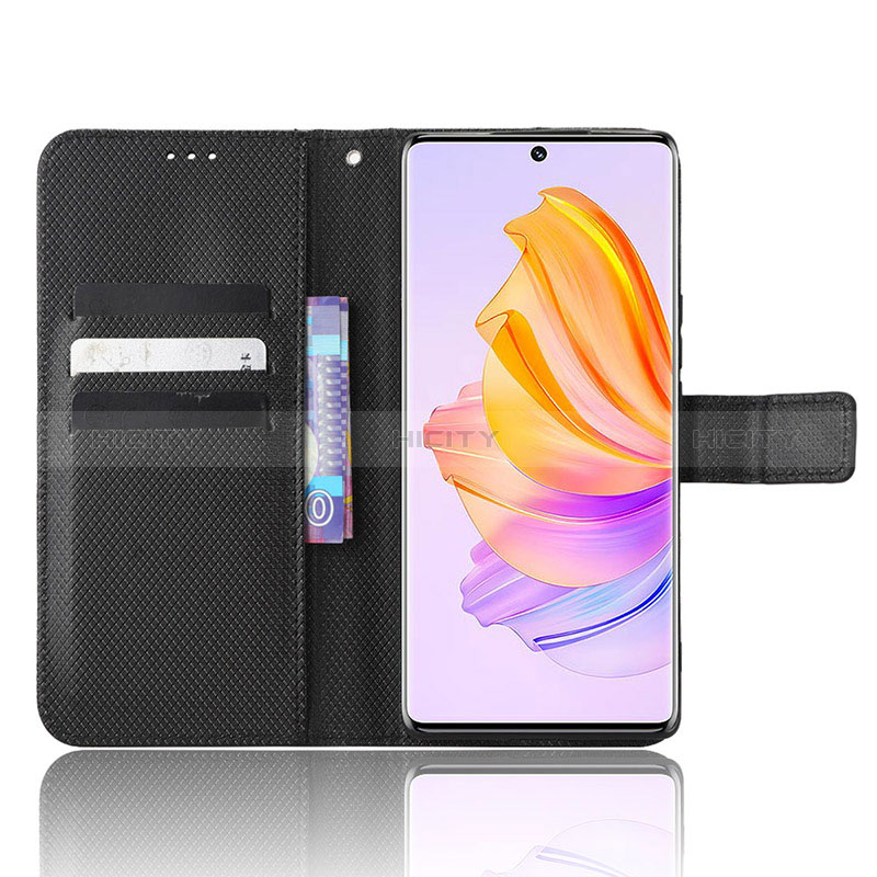 Custodia Portafoglio In Pelle Cover con Supporto BY1 per Huawei Honor 80 SE 5G