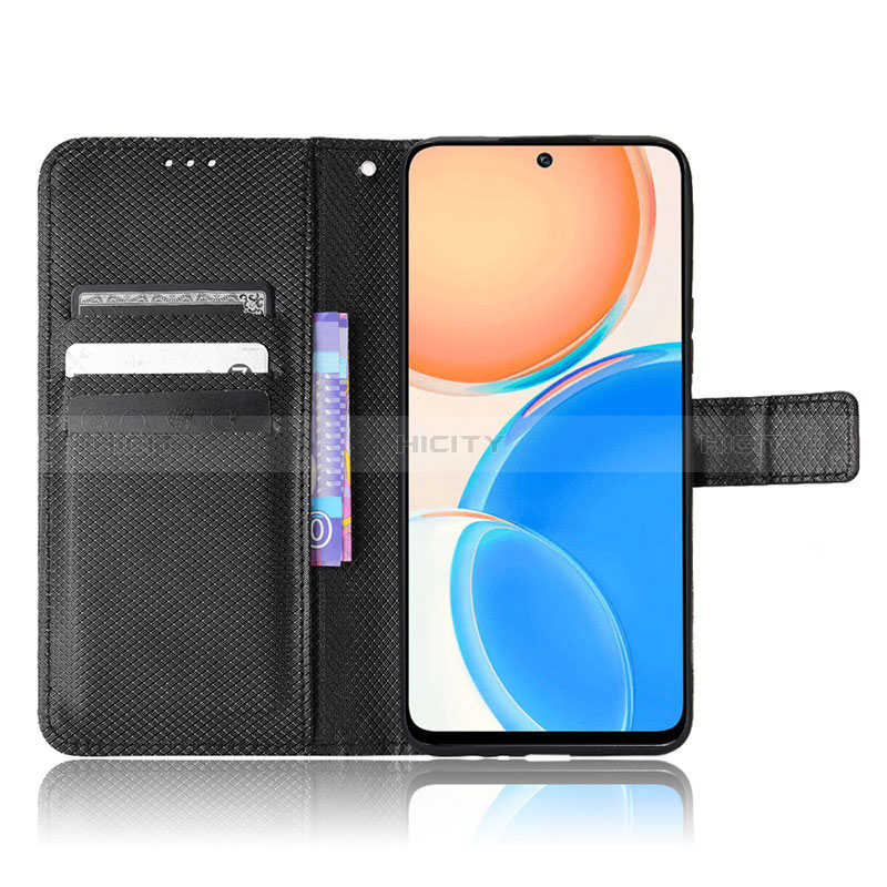 Custodia Portafoglio In Pelle Cover con Supporto BY1 per Huawei Honor X8 4G