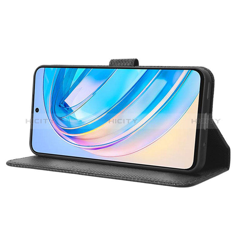 Custodia Portafoglio In Pelle Cover con Supporto BY1 per Huawei Honor X8a 4G