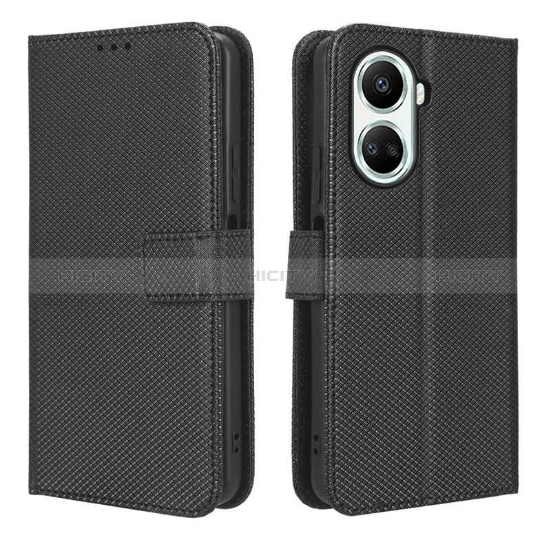 Custodia Portafoglio In Pelle Cover con Supporto BY1 per Huawei Nova 10 SE Nero