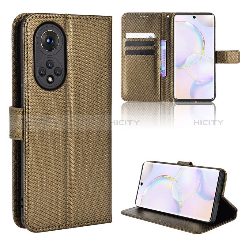 Custodia Portafoglio In Pelle Cover con Supporto BY1 per Huawei Nova 9