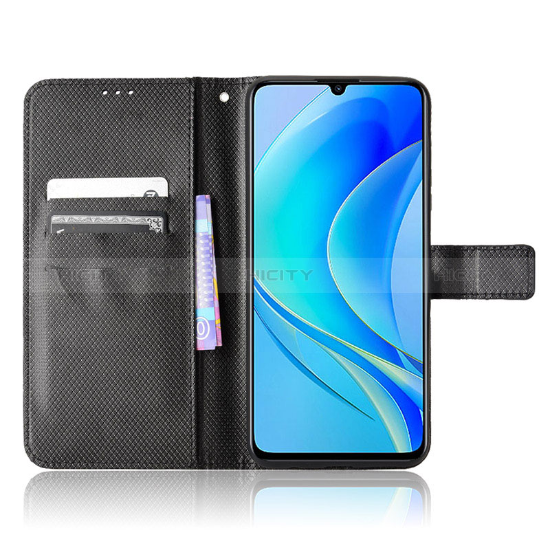 Custodia Portafoglio In Pelle Cover con Supporto BY1 per Huawei Nova Y71