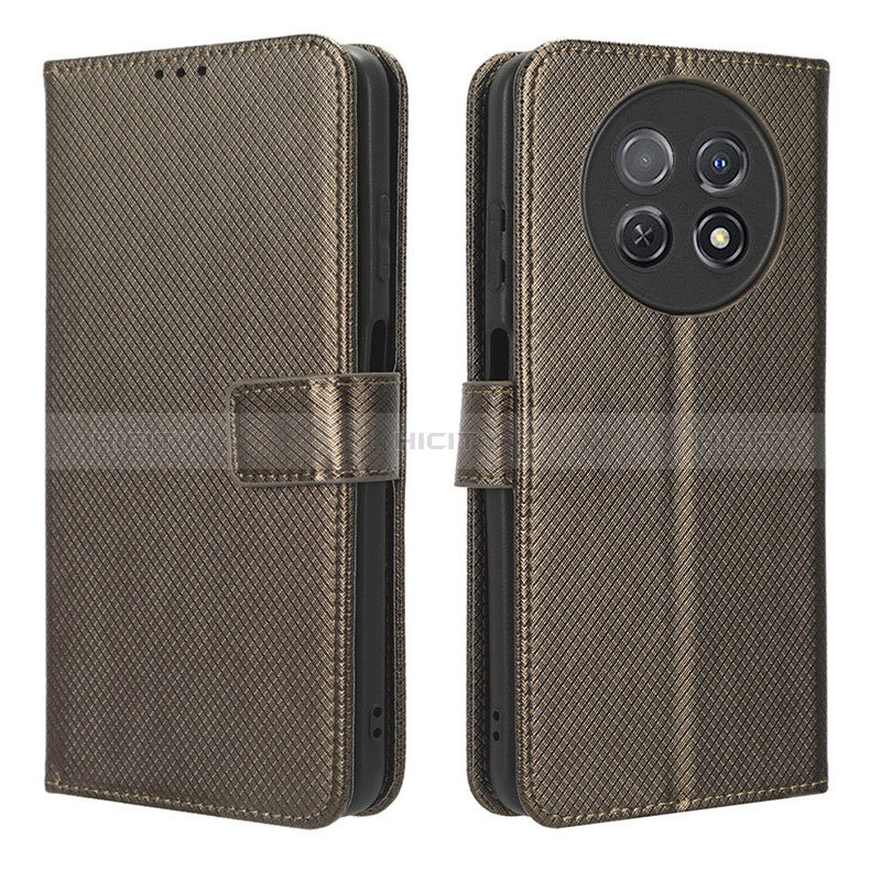 Custodia Portafoglio In Pelle Cover con Supporto BY1 per Huawei Nova Y91