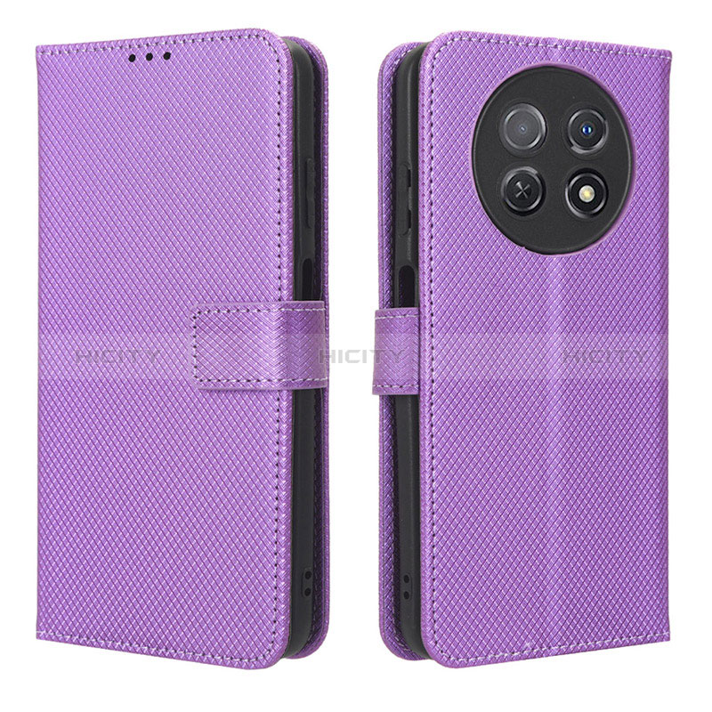 Custodia Portafoglio In Pelle Cover con Supporto BY1 per Huawei Nova Y91