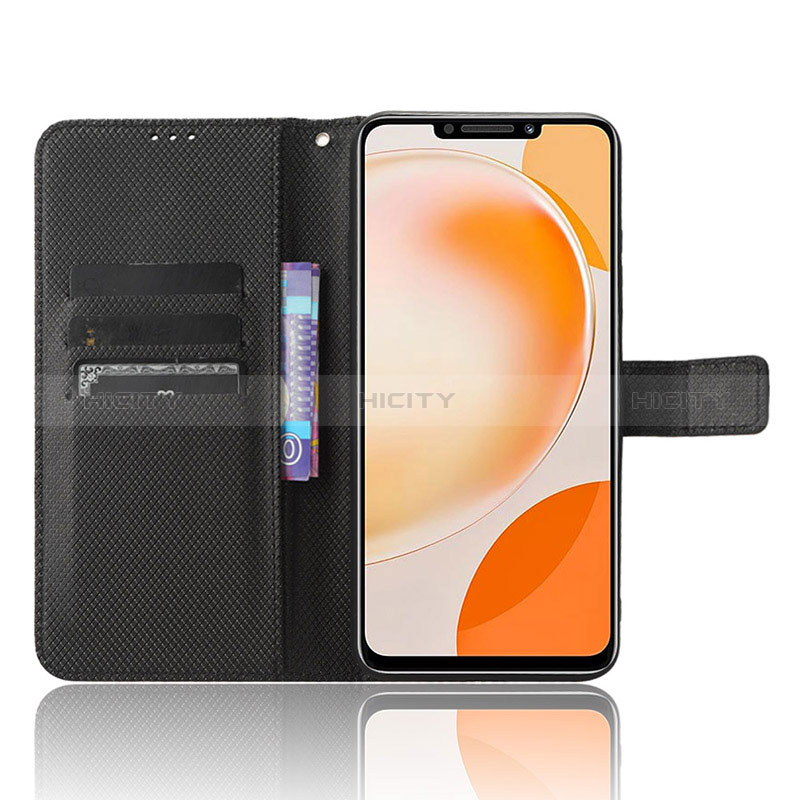 Custodia Portafoglio In Pelle Cover con Supporto BY1 per Huawei Nova Y91