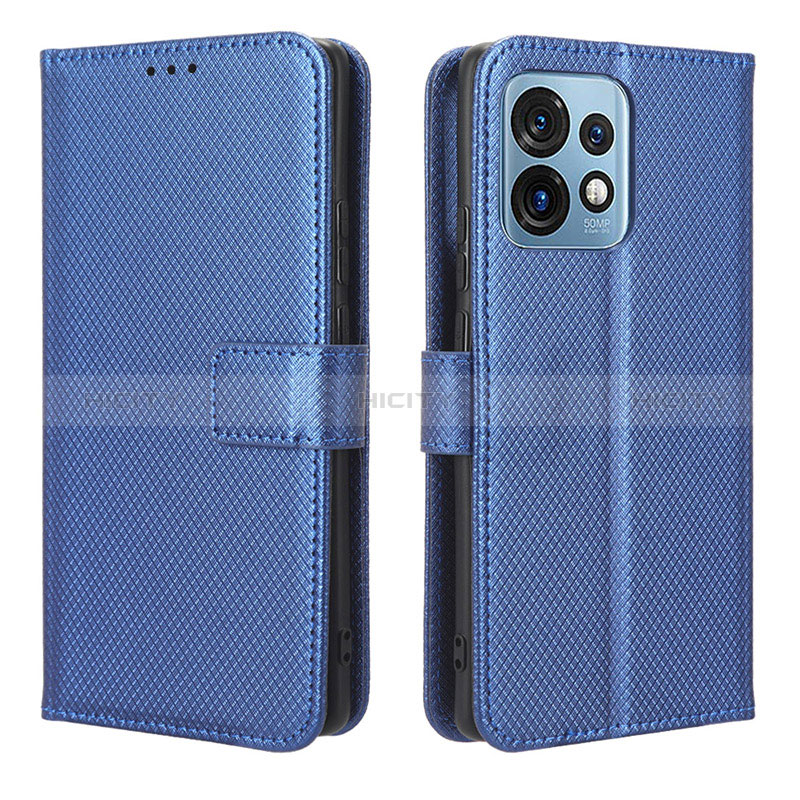 Custodia Portafoglio In Pelle Cover con Supporto BY1 per Motorola Moto Edge Plus (2023) 5G Blu