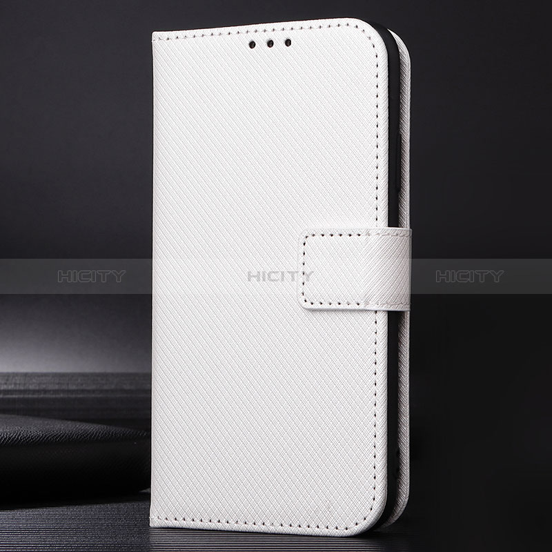 Custodia Portafoglio In Pelle Cover con Supporto BY1 per Nokia 6.3 Bianco